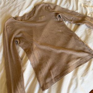 Beige Tommy Hilfiger Long Sleeve Shirt